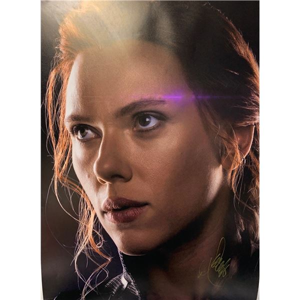 Autographed Avengers Endgame Scarlett Johansson Poster