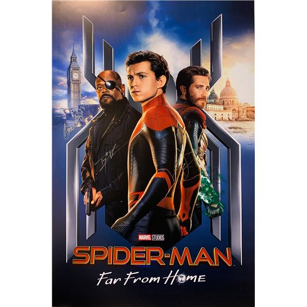 Autographed Spiderman Far From Home Poster