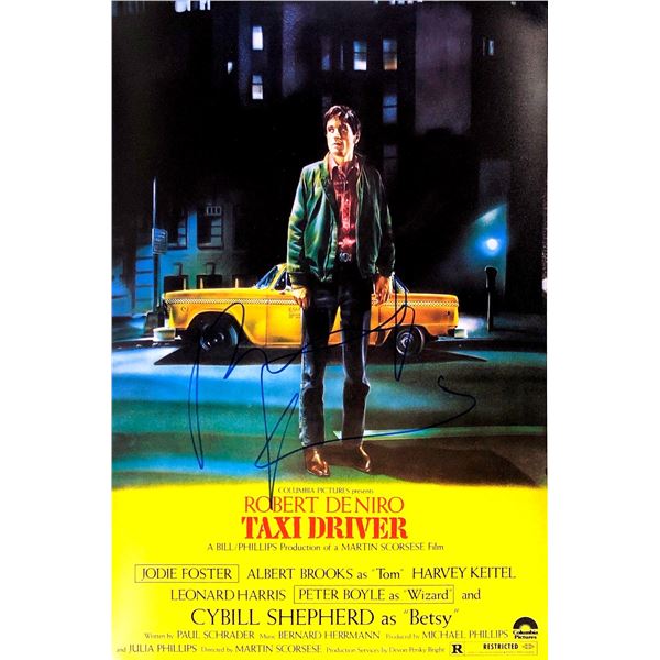 Robert De Niro Autographed Taxi Driver Poster