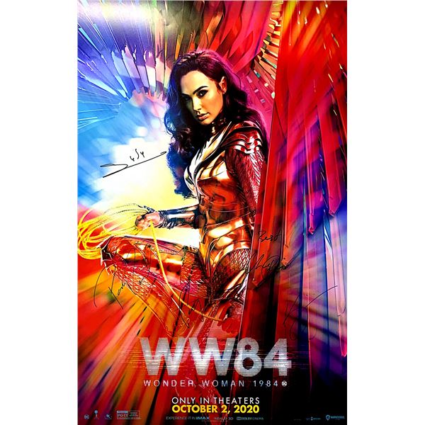 Gal Gadot Autographed Wonder Woman 1984 Poster
