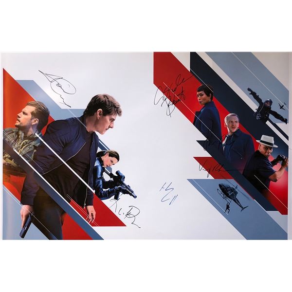 Autographed Mission Impossible Tom Cruise Poster
