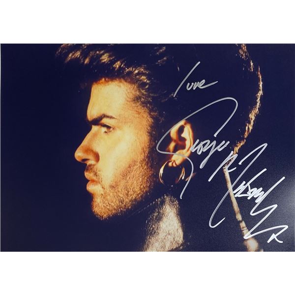 Autograph Signed George Michael Photo