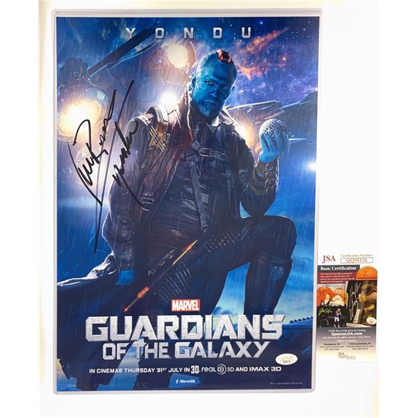 Signed Michael Rooker JSA Poster