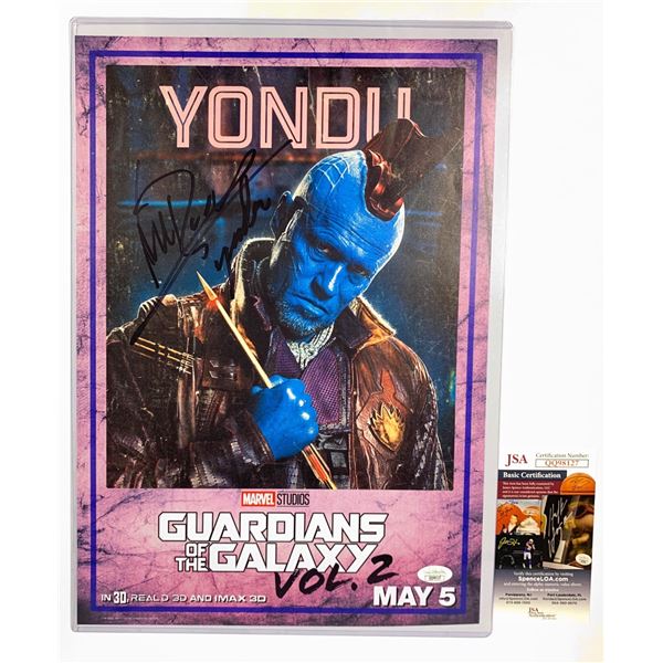 Signed Michael Rooker JSA Poster