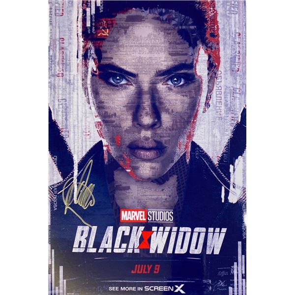 Autograph Signed Black Widow Photo