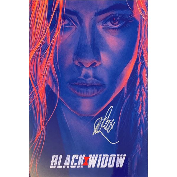 Autograph Signed Black Widow Photo