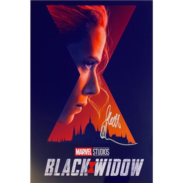 Autograph Signed Black Widow Photo