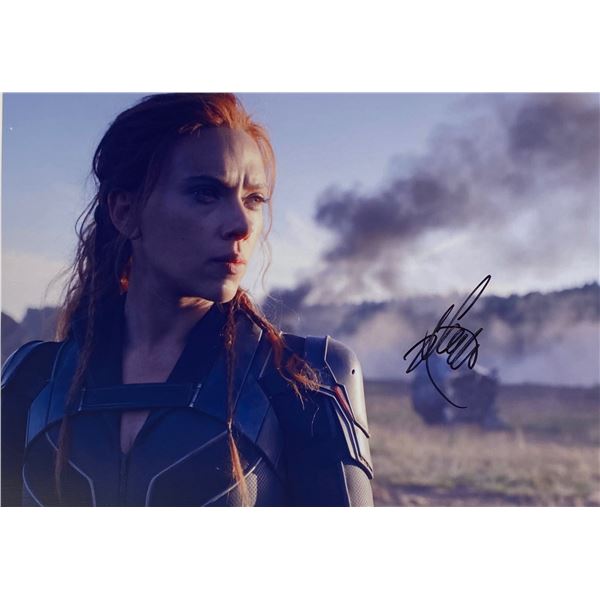 Autograph Signed Black Widow Photo