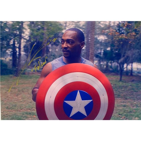 Autograph Signed Falcon Winter Soldier Photo