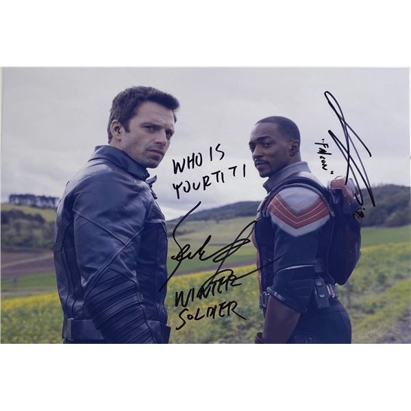 Autograph Signed Falcon Winter Soldier Photo