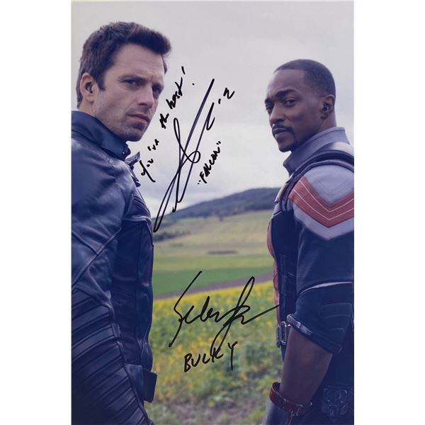 Autograph Signed Falcon Winter Soldier Photo