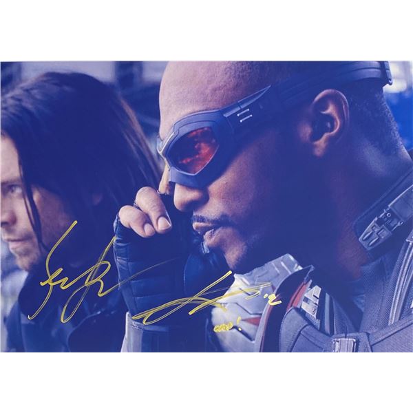 Autograph Signed Falcon Winter Soldier Photo