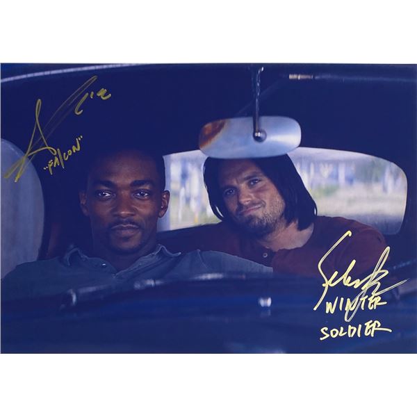 Autograph Signed Falcon Winter Soldier Photo