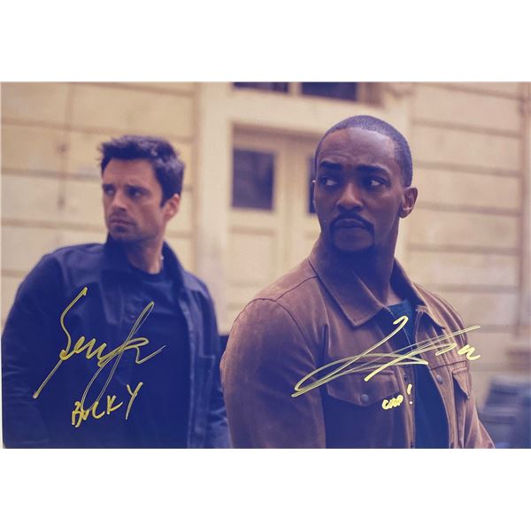 Autograph Signed Falcon Winter Soldier Photo