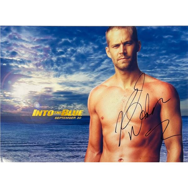 Autograph Signed Paul Walker Photo