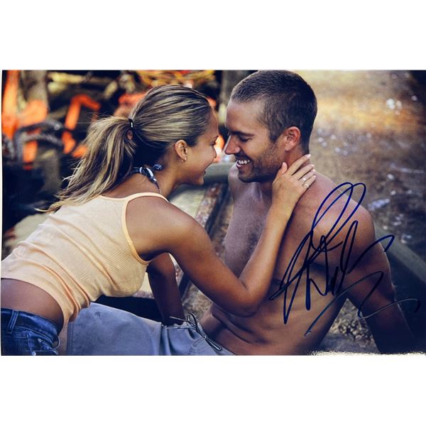 Autograph Signed Paul Walker Photo