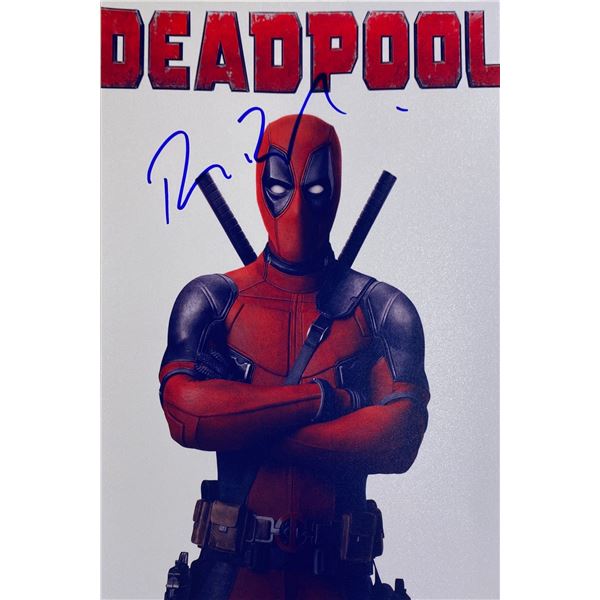 Autograph Signed Deadpool Photo