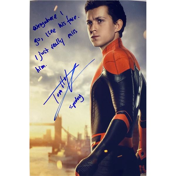 Autograph Signed Spiderman Photo