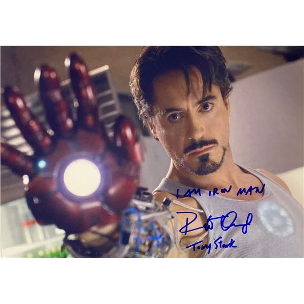 Autograph Signed Iron Man Photo