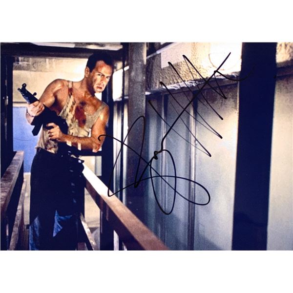 Autograph Signed Bruce Willis Photo