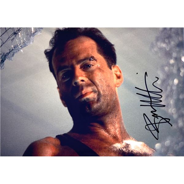 Autograph Signed Bruce Willis Photo
