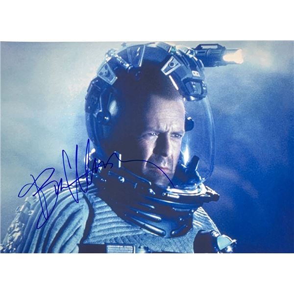 Autograph Signed Bruce Willis Photo