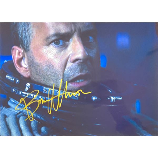Autograph Signed Bruce Willis Photo