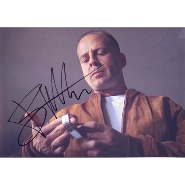 Autograph Signed Bruce Willis Photo