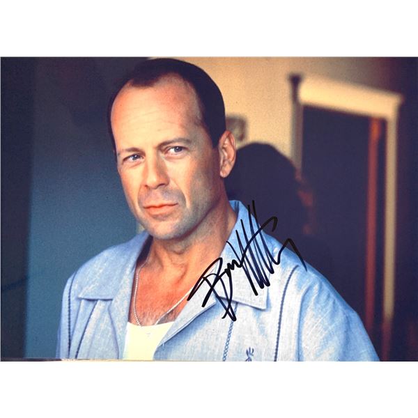 Autograph Signed Bruce Willis Photo