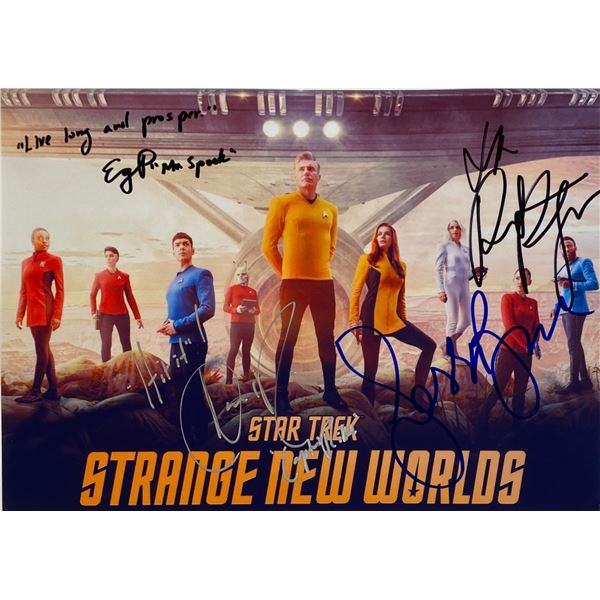 Autograph Signed Star Trek Strange New Worlds Photo