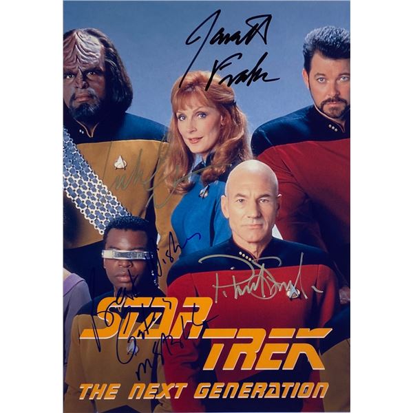 Autograph Signed Star Trek Next Generation Photo