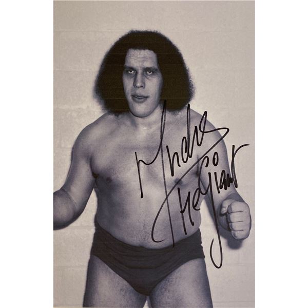 Autograph Signed André the Giant Photo