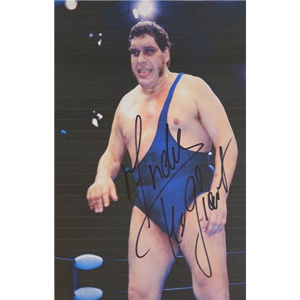 Autograph Signed André the Giant Photo