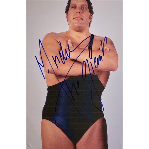 Autograph Signed André the Giant Photo