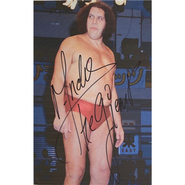 Autograph Signed André the Giant Photo