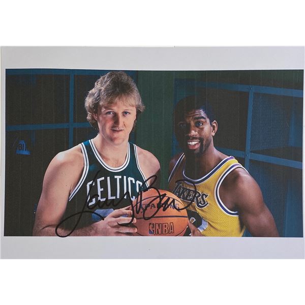 Autograph Signed Larry Bird Photo