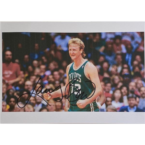 Autograph Signed Larry Bird Photo