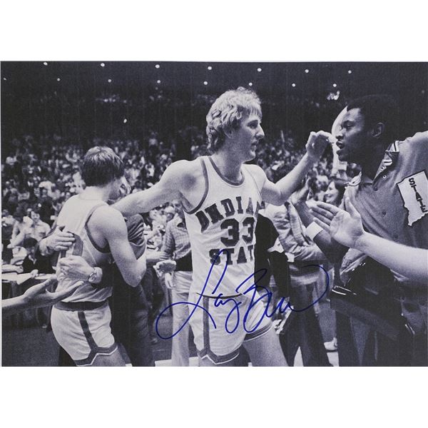 Autograph Signed Larry Bird Photo