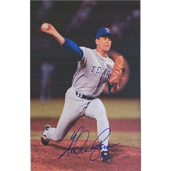 Autograph Signed Nolan Ryan Photo