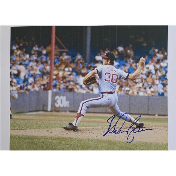 Autograph Signed Nolan Ryan Photo