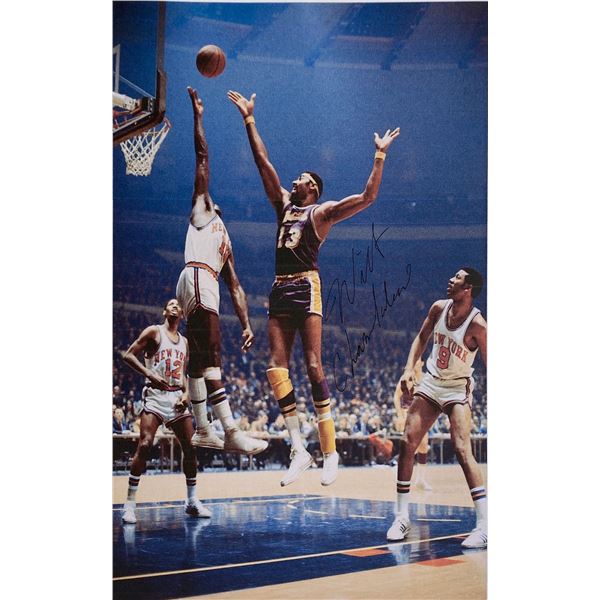 Autograph Signed Wilt Chamberlain Photo