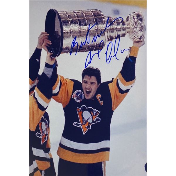 Autograph Signed Mario Lemieux Photo
