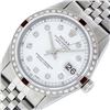 Image 2 : Rolex Mens Stainless Steel White Diamond & Ruby 36MM Datejust Wristwatch