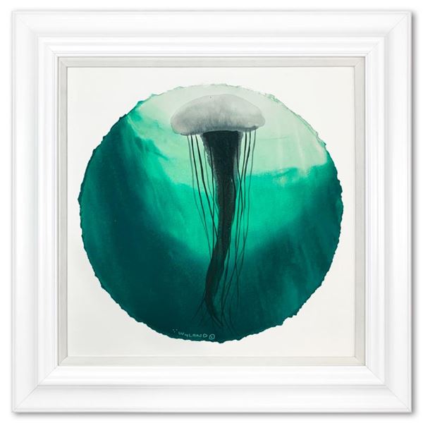 Green Jellyfish Float by Wyland Original
