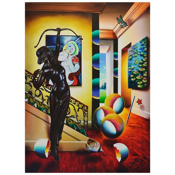 Picasso with Sculpture by Ferjo Original