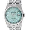 Image 1 : Rolex Mens Stainless Steel Ice Blue Diamond 36MM Datejust Wristwatch
