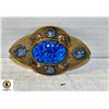 Image 1 : VINTAGE BLUE FLORAL FILIGREE BROOCH