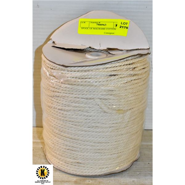 SPOOL OF MACRAME COTTON CORD