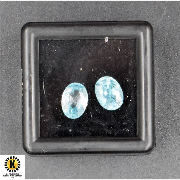 #58-NATURAL HEATED SEA FOAM BLUE ZERCOM 3.84CT