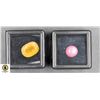 Image 1 : #72-NATURAL RED RUBY 4.45CT & YELLOW OPAL 5.90CT